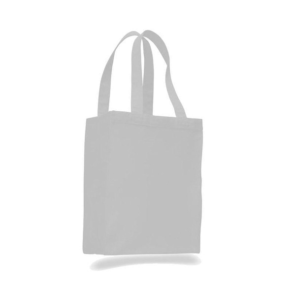 Q-Tees Q1000 - Bolsa de Compras de Lona con Fuelle