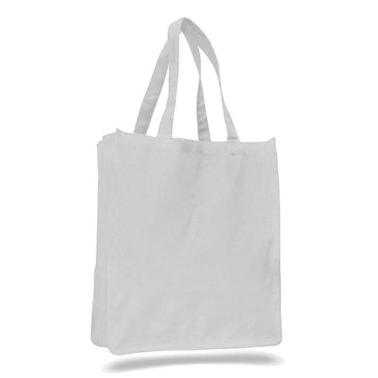 Q-Tees Q125400 - Shopper Jumbo de Lona con Fuelle