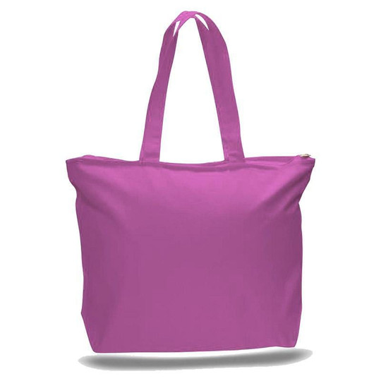 Q-Tees Q611 - Bolso de Lona con Cremallera
