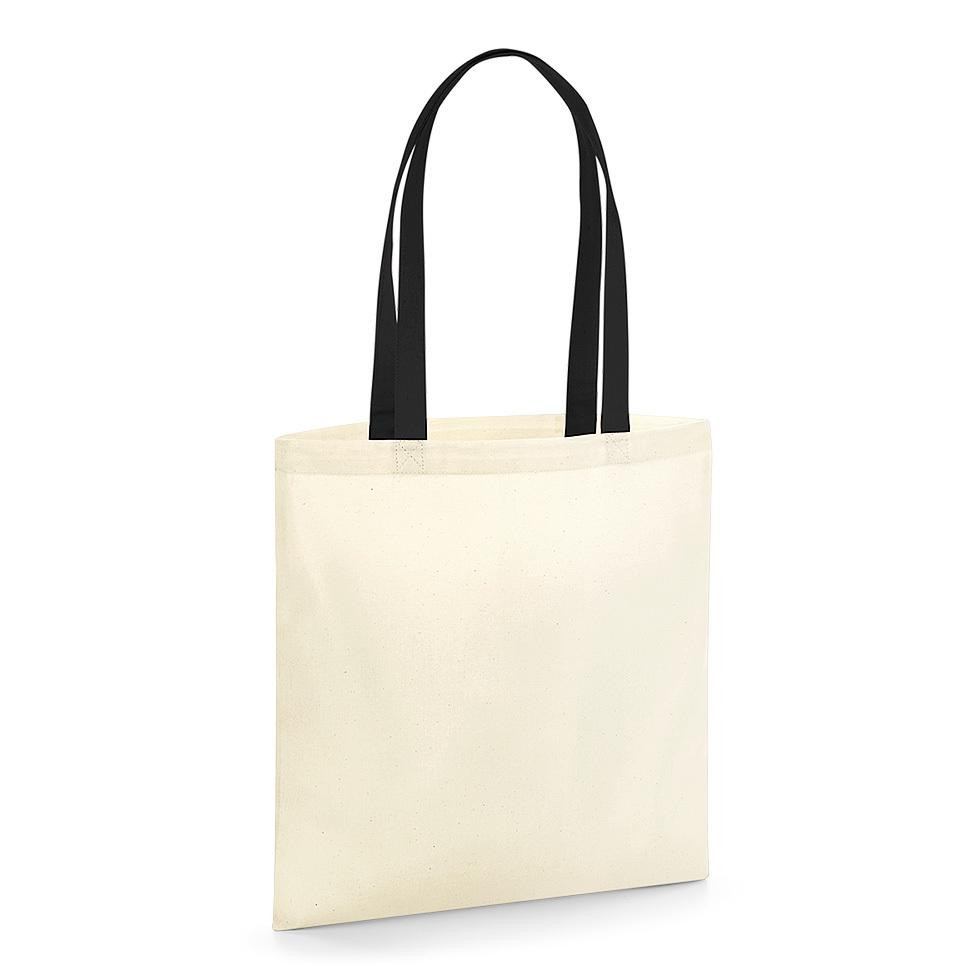 Westford mill W801C - Canvas-Tasche aus Bio-Baumwolle mit kontrastierenden Griffen