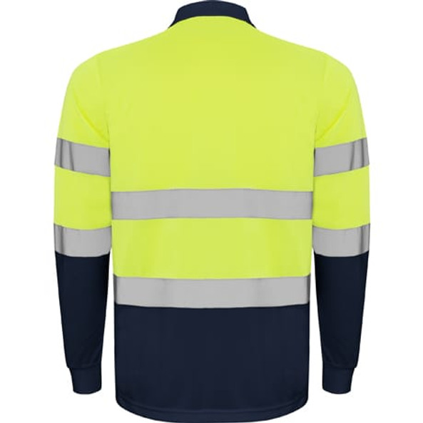 Roly HV9306 - POLARIS L/S Funktions Polo-Shirt Hi-Viz