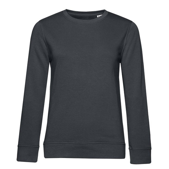 B&C BCW32B - Felpa a collo rotondo bio da donna