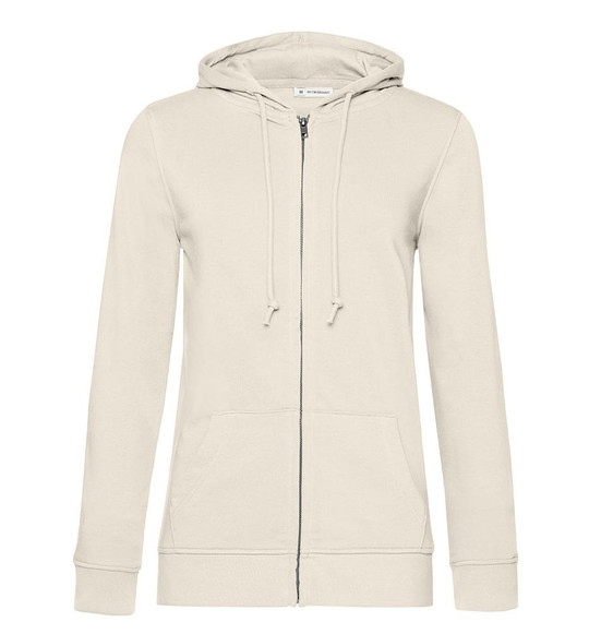 B&C BCW36B - Felpa con cappuccio con zip organica da donna