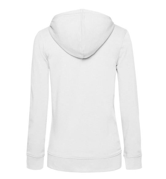 B&C BCW36B - Damska bluza z kapturem z organicznym zamkiem