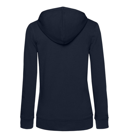 B&C BCW36B - Damska bluza z kapturem z organicznym zamkiem