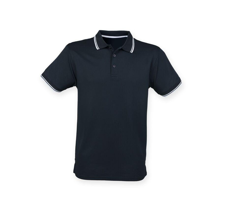 Henbury HY482 - Polohemd mit kontrastfarbenen Kragen und Ärmeln