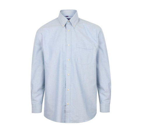 Henbury HY510 - Pitkähihainen klassinen Oxford-paita