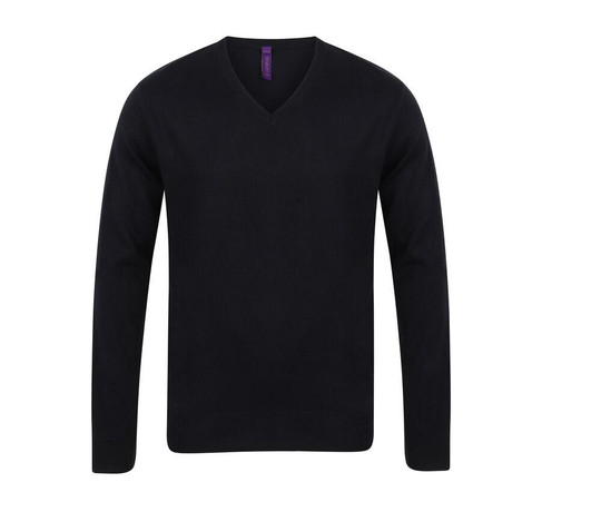 Henbury HY720 - Herren-Pullover mit V-Ausschnitt