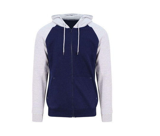 AWDIS JUST HOODS JH063 - Baseball-Sweatshirt mit Reißverschluss