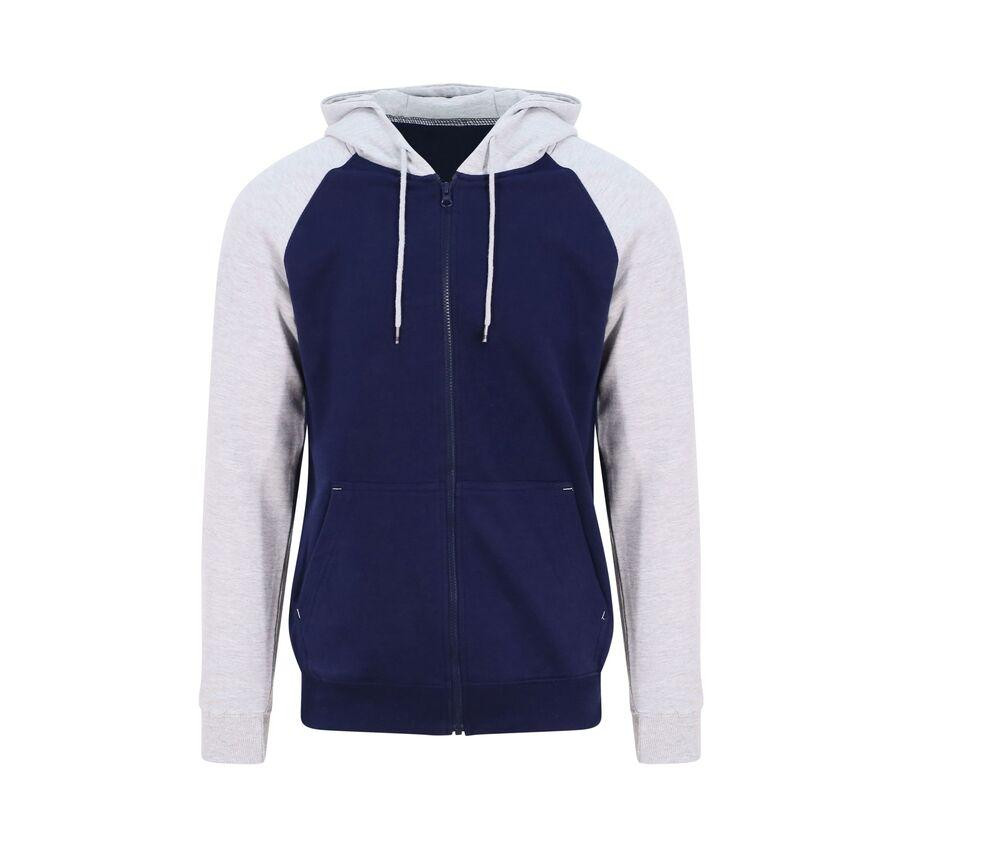 AWDIS JUST HOODS JH063 - Sweat baseball zippé