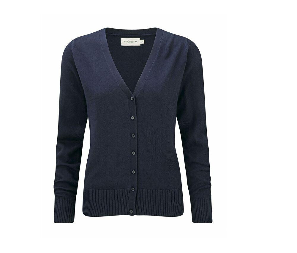Russell Collection JZ715 - V-kaula-aukkoinen neulecardigan