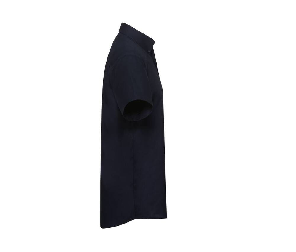 Russell Collection JZ933 - Chemise Manche Courte Homme Oxford Coton