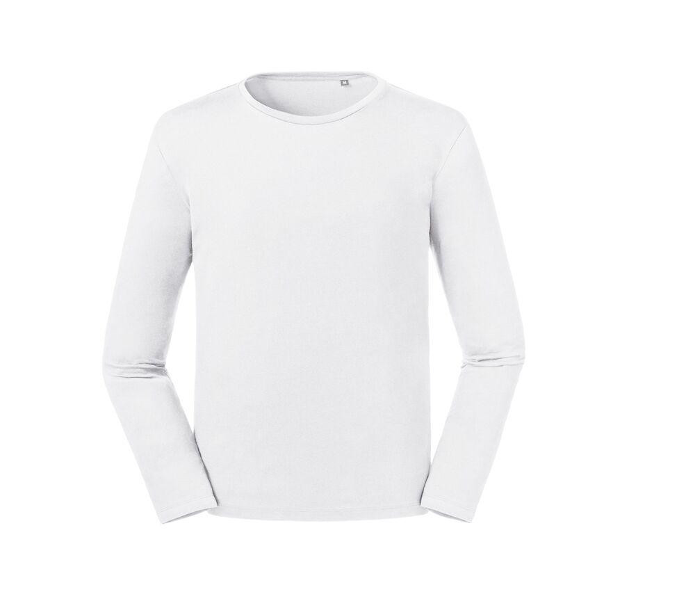 Russell RU100M - Heren Organic Long Sleeve T-Shirt