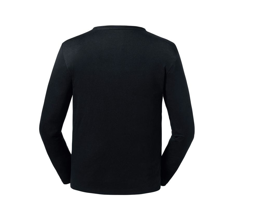 Russell RU100M - Heren Organic Long Sleeve T-Shirt