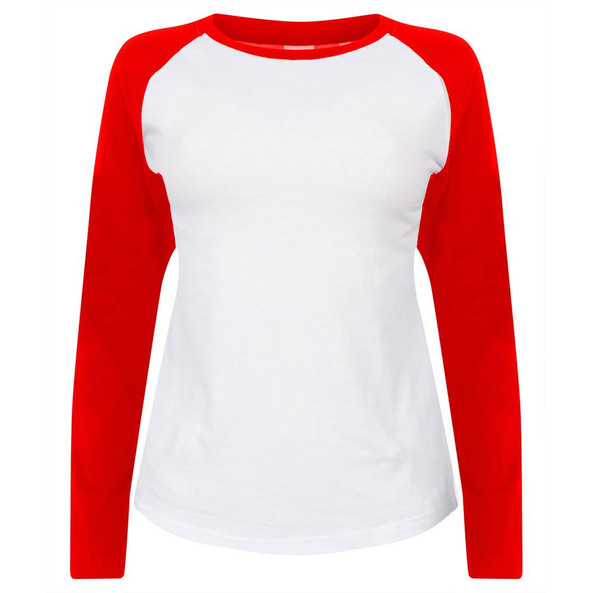 SF Women SK271 - Women's long-sleeved baseball T-shirt