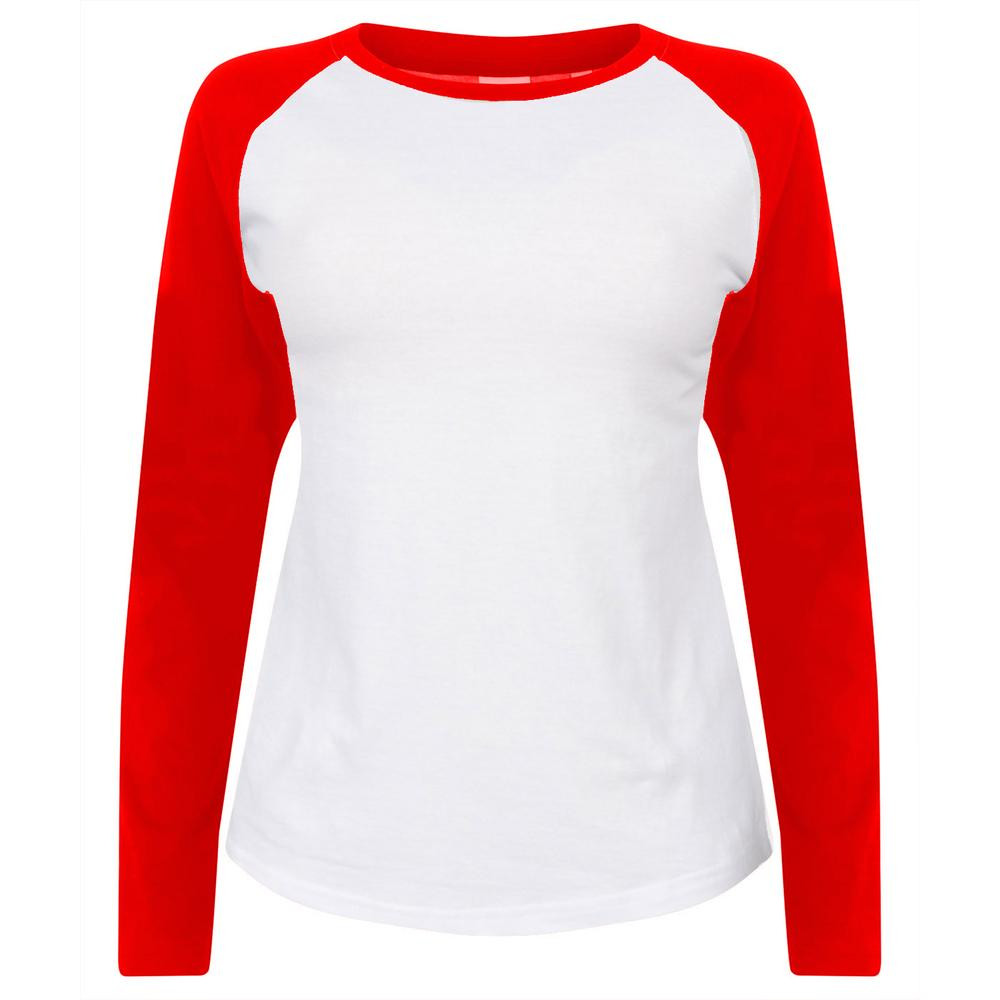 SF Women SK271 - Women's long-sleeved baseball T-shirt