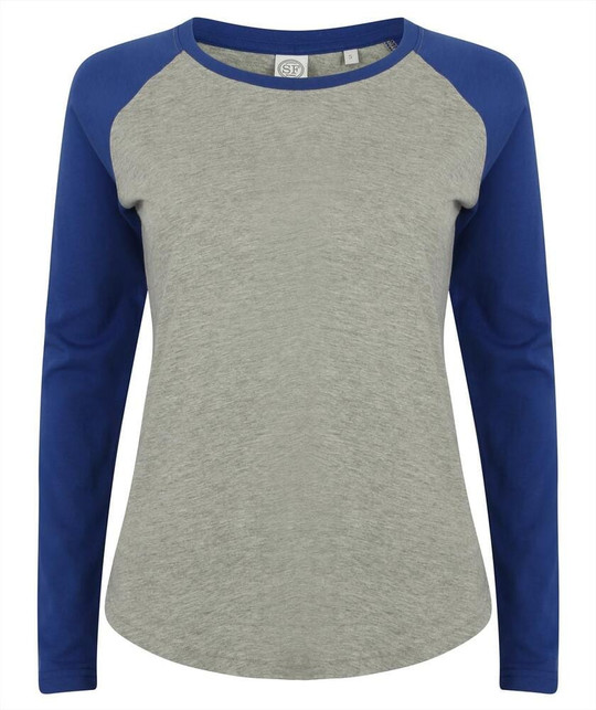 SF Women SK271 - Women's long-sleeved baseball T-shirt