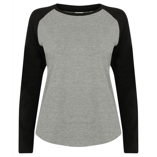 SF Women SK271 - Women's long-sleeved baseball T-shirt