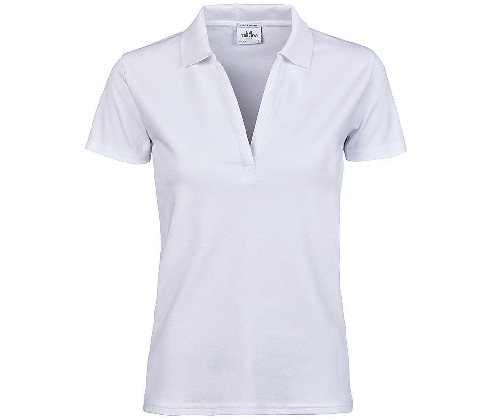 Tee Jays TJ1409 - Naisten luksus V-kaula-aukko stretch-pikeepaita