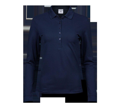 Tee Jays TJ146 - Damska luksusowa i elastyczna koszulka polo z długim rękawem