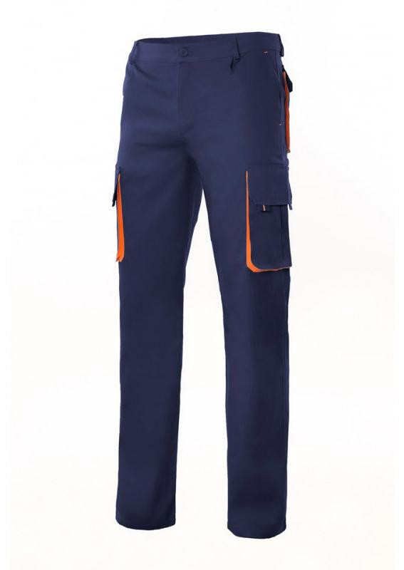 VELILLA V3004 - PANTALON MULTIPOCHES BICOLORE