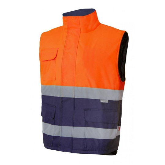 VELILLA V35902 - BODYWARMER MATELASSE BICOLORE HAUTE VISIBILITE