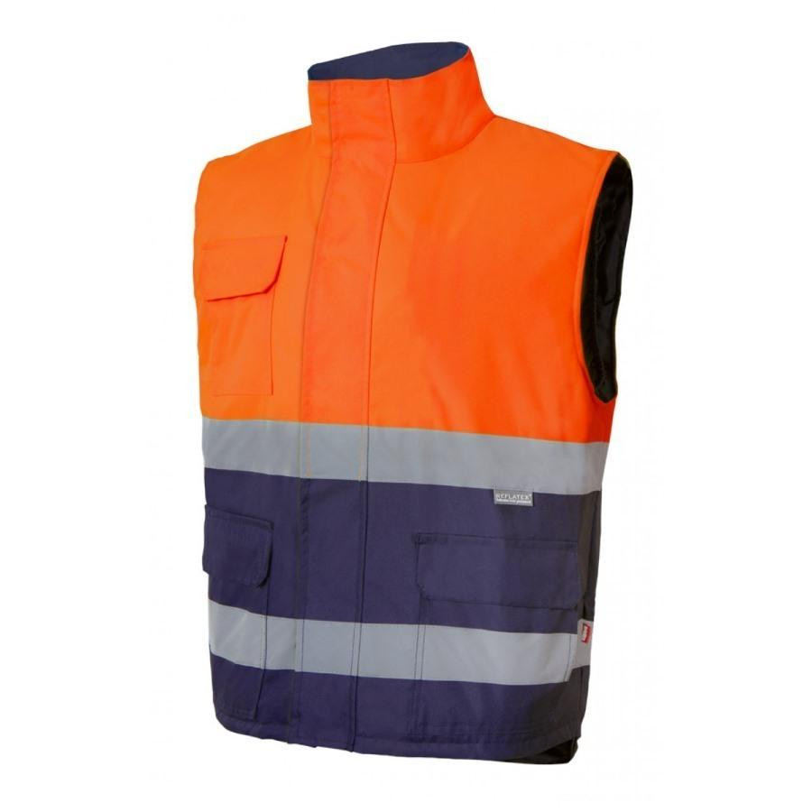 VELILLA V35902 - BICOLOR HIGH VISIBILITY  BODYWARMER