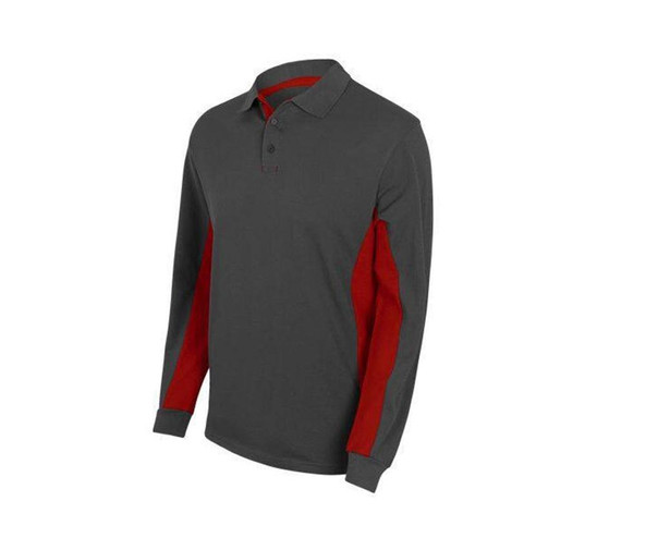 VELILLA V5514 - ZWEIFARBIGES POLO-SHIRT MIT LANGEM ÄRMELN