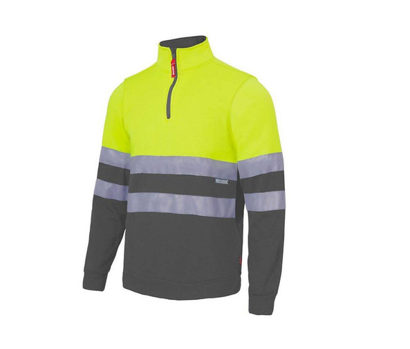 VELILLA V5701 - High visibility two-tone zipped sweatshirt