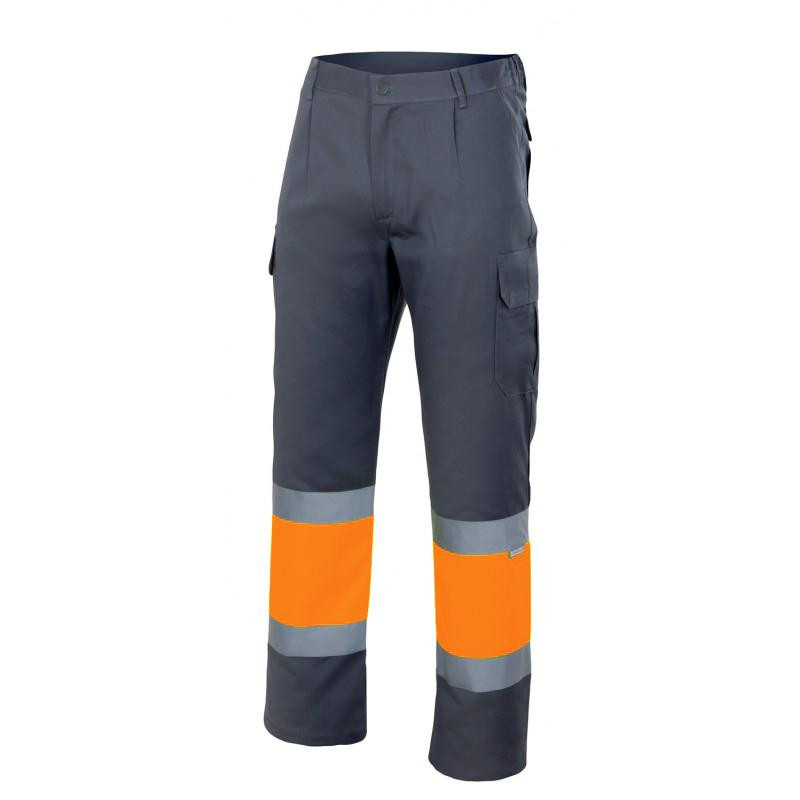 VELILLA VL157 - HIGH-VISIBILITY TWO-TONE PANTS