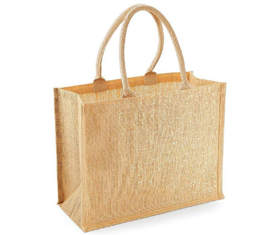 Westford mill WM437 - Glitrende jute shopping bag