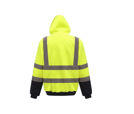 Yoko YKK05 - Reflektierendes Sweatshirt mit Reißverschluss-Kragen