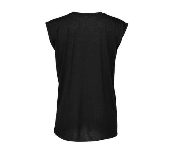 Bella+Canvas BE8804 - T-shirt donna Flowy con maniche arrotolate
