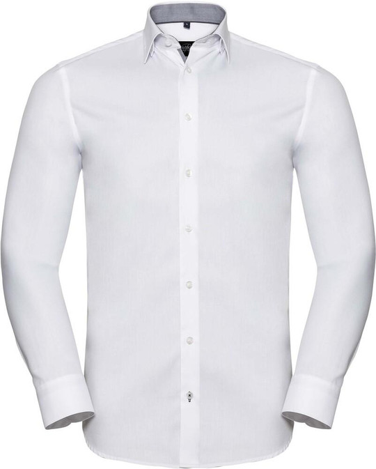 Russell RU964M - LONG-SLEEVED HERRINGBONE SHIRT