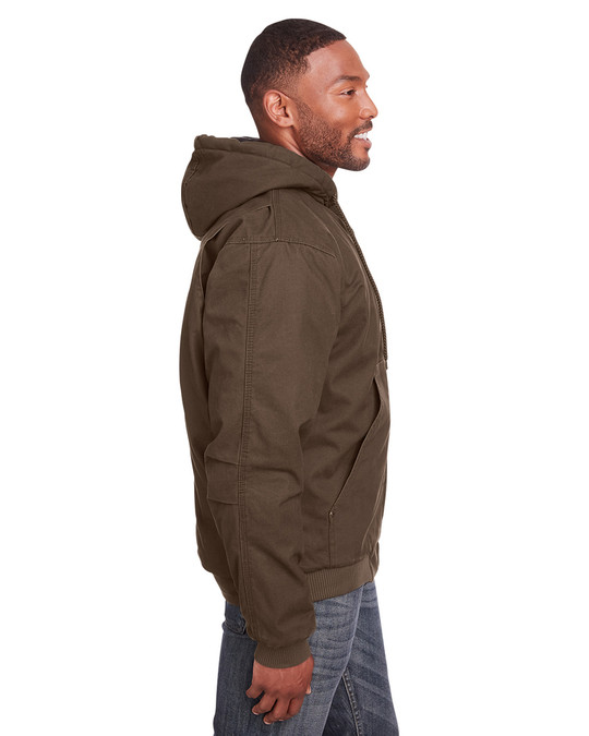 Berne HJ375 - Veste à capuche en coton Highland Washed Duck pour homme