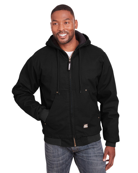 Berne HJ375 - Veste à capuche en coton Highland Washed Duck pour homme