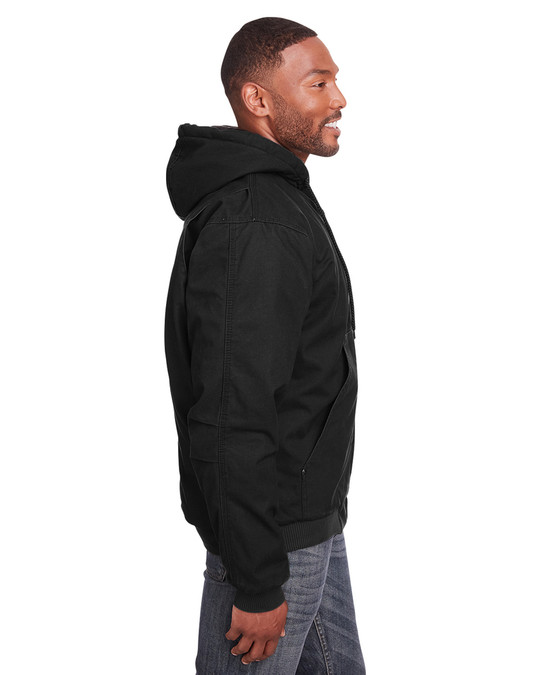 Berne HJ375 - Veste à capuche en coton Highland Washed Duck pour homme