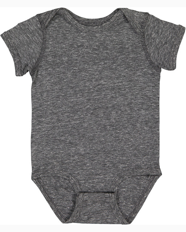 Rabbit Skins 4491 - Infant Harborside Melange Jersey Bodysuit