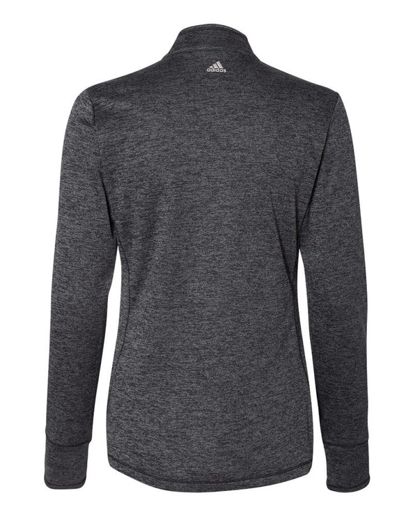 Adidas A285 - Women's Brushed Terry Heathered Quarter-Zip Pullover