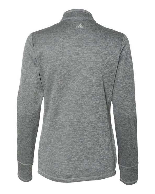 Adidas A285 - Women's Brushed Terry Heathered Quarter-Zip Pullover