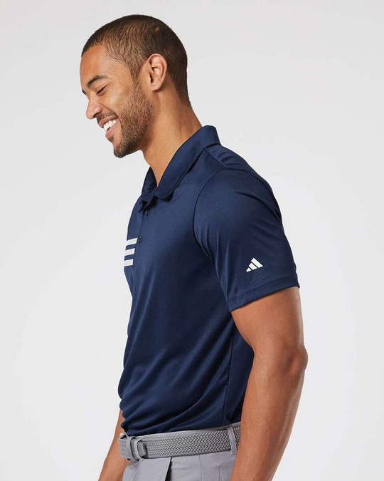 Adidas A324 - Polo à rayures 3-Stripes sur la poitrine