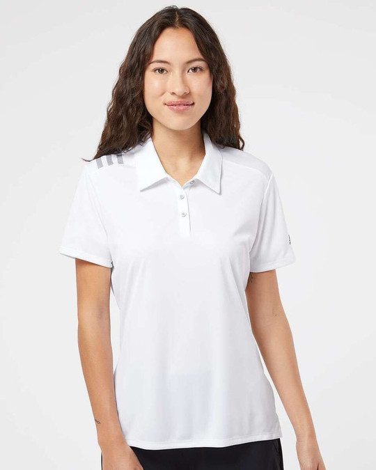 Adidas A325 - Polo à Épaules 3-Stripes pour Femme