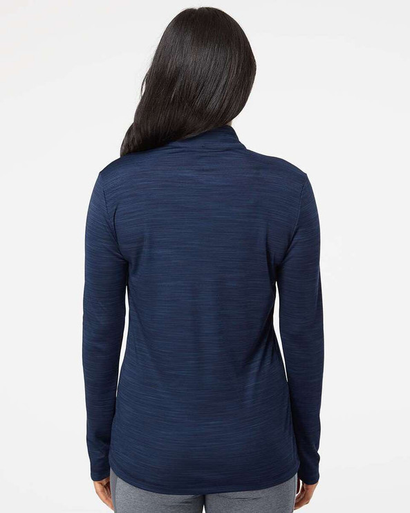 Adidas A476 - Women's Lightweight Mélange Quarter-Zip Pullover