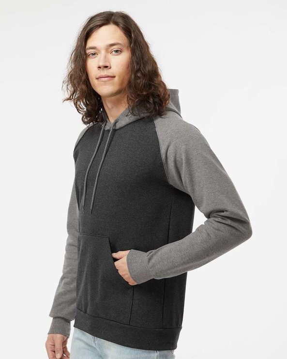 King Fashion KF4042 - Fleece Raglan Hooded Sweatshirt