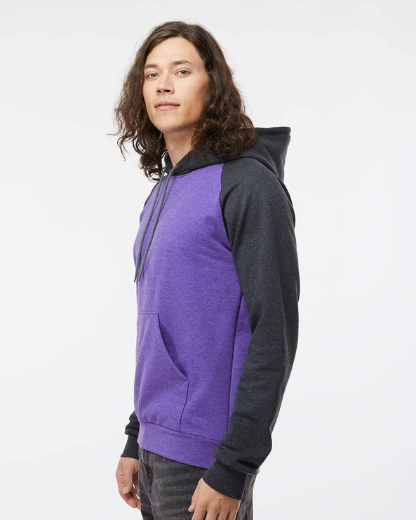 King Fashion KF4042 - Fleece Raglan Hooded Sweatshirt