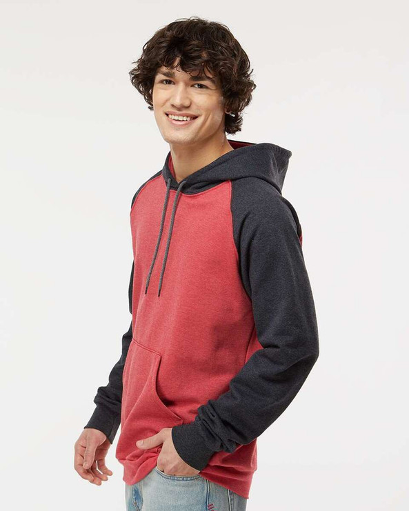 King Fashion KF4042 - Fleece Raglan Hooded Sweatshirt