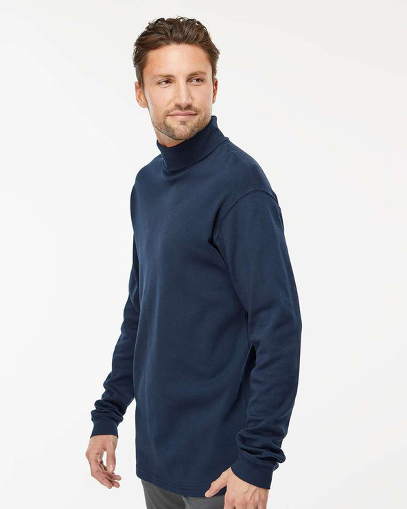 King Fashion KF4900 - Interlock Turtleneck Long Sleeve T-Shirt