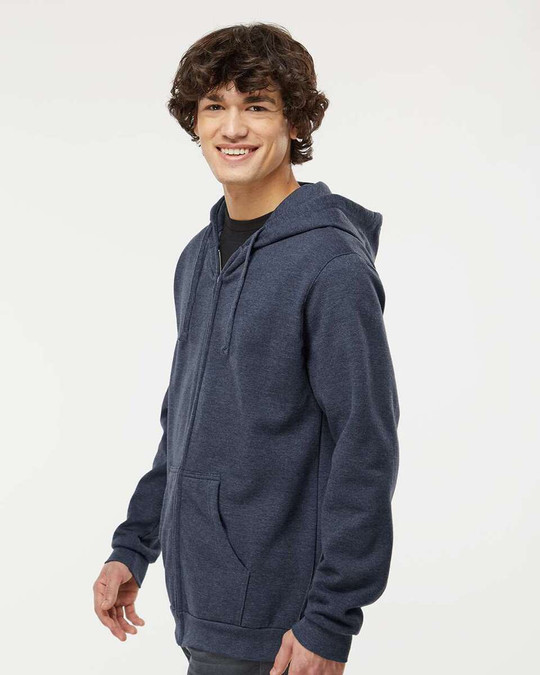 M&O 3331 - Hoodie en polaire à fermeture éclair unisexe