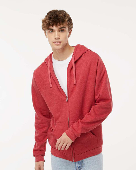 M&O 3331 - Hoodie en polaire à fermeture éclair unisexe