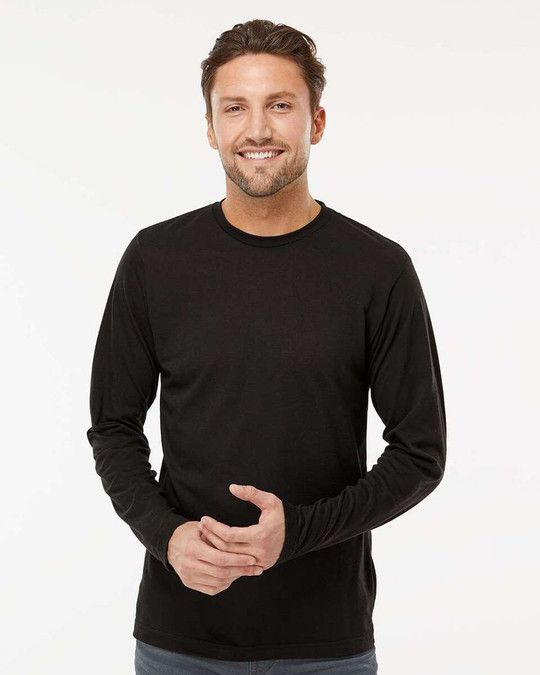 M&O 3520 - T-shirt à manches longues en poly-mélange